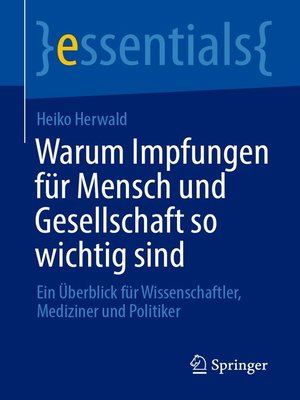 cover image of Warum Impfungen für Mensch und Gesellschaft so wichtig sind